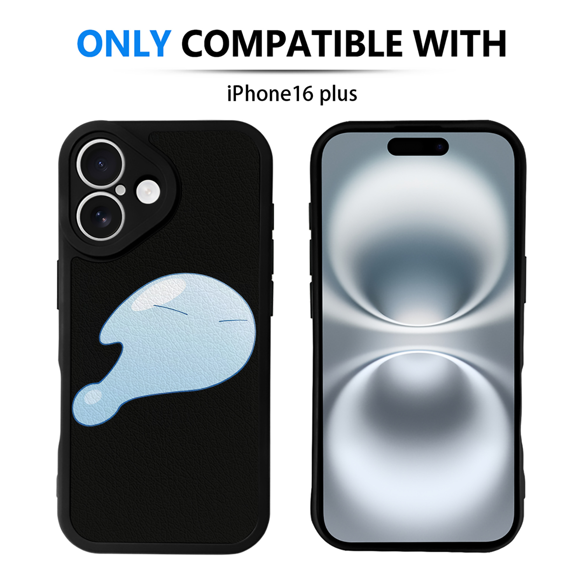 （画像用） 転スラ Regarding Reincarnated to Slime 【iPhone 16シリーズ対応】シリコンスマホケース（レザー調） 材質：シリコン